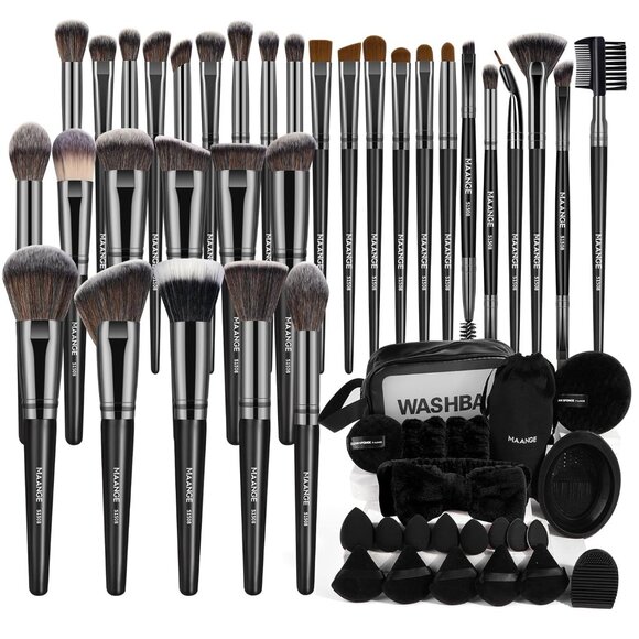 Makeup Brushes 54 Pcs Makeup Tool Set, Multi-functional Makeup Kit Premium Synth